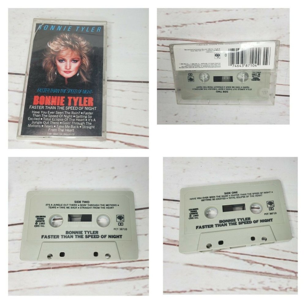 Bonnie Tyler Faster Than The Speed Of Night Cassette Tape 1983 CBS